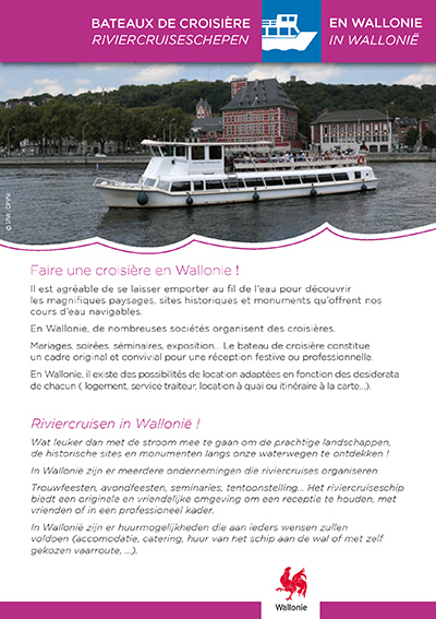 Fiche bateaux de croisière en Wallonie 2016
