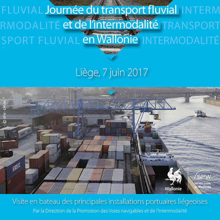 Journée transport fluvial et intermodalité Wallonie 2017 - visuel