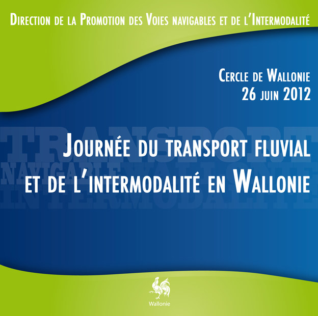 visuel de la journée du transport fluvial et de l'intermodalité en Wallonie