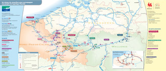 Carte de l'offre logistique fluviale