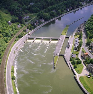 barrage de Profondville sur la Meuse